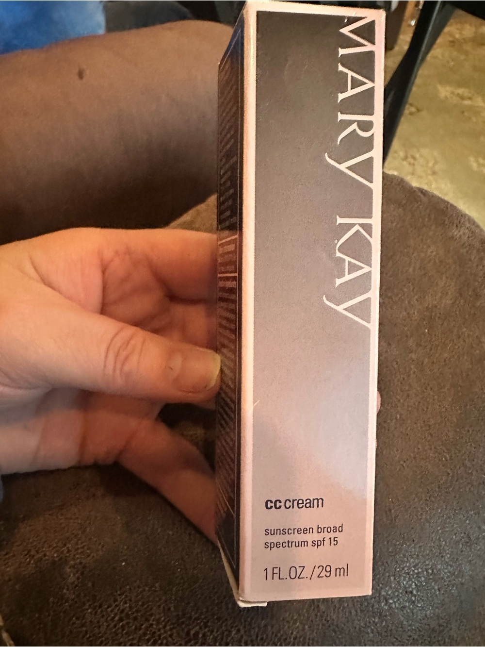 Mary Kay CC Cream - Pale Pink and White Box- deep brown skin.